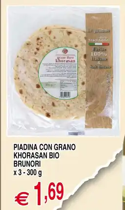 Centro Oceano Piadina con grano khorasan bio brunori offerta