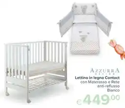 Io Bimbo Lettino in legno Contact Azzurra Design offerta