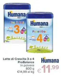 Io Bimbo Humana Latte di Crescita ProBalance offerta