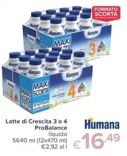 Io Bimbo Latte di Crescita ProBalance Humana offerta