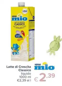Io Bimbo Latte di Crescita Classico Nestlé mio offerta