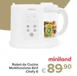 Io Bimbo Robot da Cucina Multifunzione 6in1 Chefy 6 miniland offerta