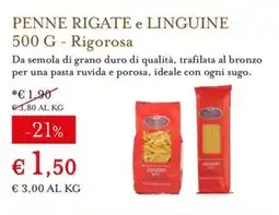 Eataly Penne rigate e linguine Rigorosa offerta