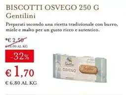 Eataly Biscotti Osvego Gentilini offerta