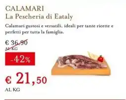 Eataly Calamari La Pescheria di Eataly offerta