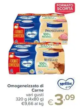 Io Bimbo Omogeneizzato di Carne Mellin offerta