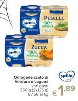 Io Bimbo Omogeneizzato di Verdura o Legumi Mellin offerta