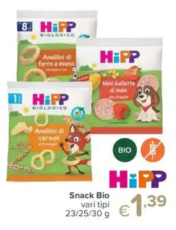 Io Bimbo Snack Bio HiPP offerta