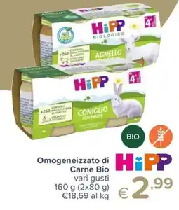 Io Bimbo Omogeneizzato di Carne Bio HiPP offerta