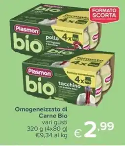 Io Bimbo Plasmon bio Omogeneizzato di Carne Bio offerta