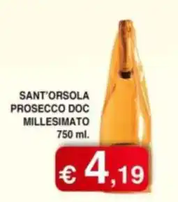 Orsini Market Sant'Orsola Prosecco DOC Millesimato offerta