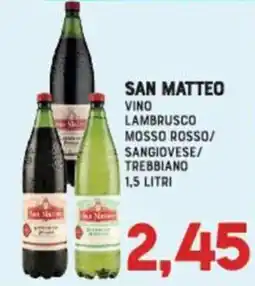 Gran Risparmio San Matteo vino lambrusco offerta