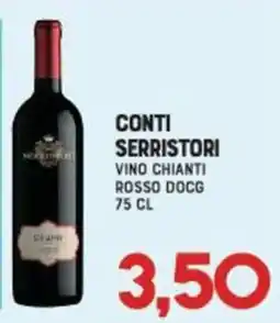 Gran Risparmio Conti Serristori Vino Chianti Rosso DOCG offerta