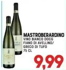 Gran Risparmio Mastroberardino Vino Bianco DOCG Fiano di Avellino/Greco di Tufo offerta