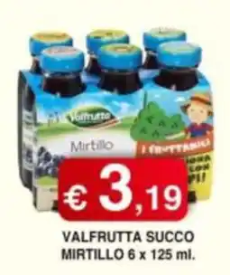 Orsini Market Valfrutta succo mirtillo offerta