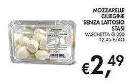 Coal Mozzarelle ciliegine senza lattosio Stasi offerta