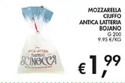 Coal Mozzarella Ciuffo Antica Latteria Bojano offerta