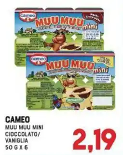 Gran Risparmio Cameo Muu Muu Mini Cioccolato/Vaniglia offerta