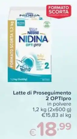 Io Bimbo Nestlé Nidina Optipro 2 offerta