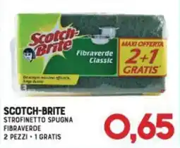 Gran Risparmio Scotch-Brite strofinetto spugna fibra verde offerta