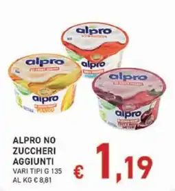 Coal Alpro no zuccheri aggiunti offerta