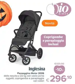 Io Bimbo Inglesina Passeggino Major 2026 offerta