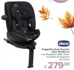 Io Bimbo Seggiolino Auto Everone chicco offerta