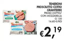 Coal Teneroni prosciutto cotto granterre offerta