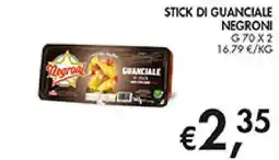 Coal Stick di guanciale Negroni offerta
