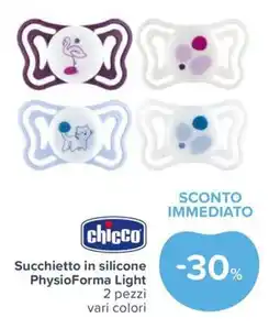 Io Bimbo Succhietto in silicone PhysioForma Light chicco offerta