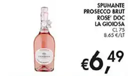 Coal Spumante Prosecco Brut Rose' Doc La Gioiosa offerta