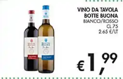 Coal Vino da tavola botte buona offerta