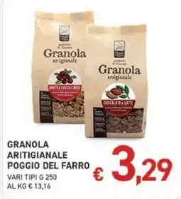 Coal Granola artigianale Poggio del Farro offerta