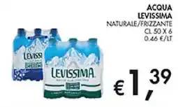 Coal Acqua Levissima offerta