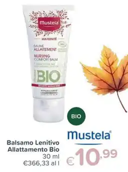 Io Bimbo Balsamo Lenitivo Allattamento Bio Mustela offerta