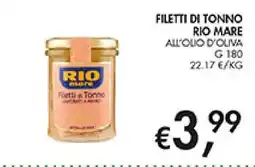 Coal Filetti di tonno Rio Mare offerta