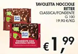 Coal Tavoletta nocciole Ritter offerta