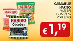 Coal Caramelle Haribo vari tipi offerta