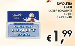 Coal Tavoletta Lindt Latte / Fondente offerta