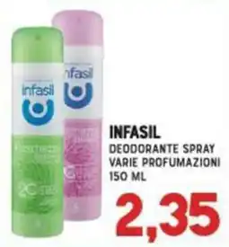 Gran Risparmio Infasil deodorante spray offerta