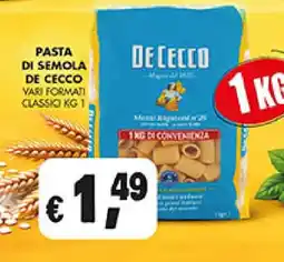 Coal Pasta di semola De Cecco offerta