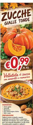 Coal Zucche gialle tonde offerta