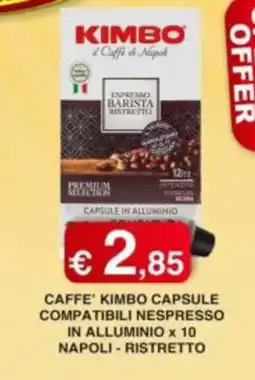 Orsini Market Caffè Kimbo capsule compatibili Nespresso in alluminio offerta