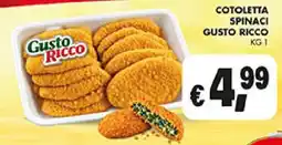Coal Cotoletta spinaci gusto ricco offerta