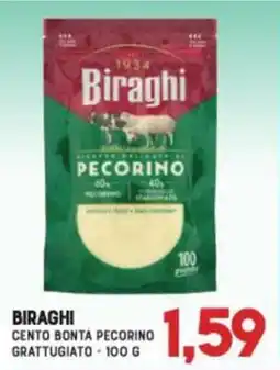 Gran Risparmio Biraghi cento bontà pecorino grattugiato offerta