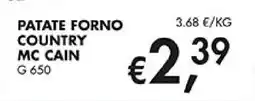 Coal Patate forno country Mc Cain offerta