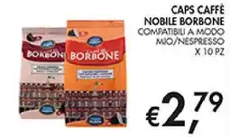 Coal Caps caffè nobile Borbone offerta