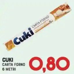 Gran Risparmio Cuki carta forno offerta