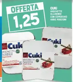 Gran Risparmio Cuki vaschette alluminio con coperchio offerta