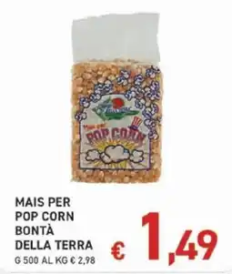 Coal Mais per popcorn bontà della terra offerta